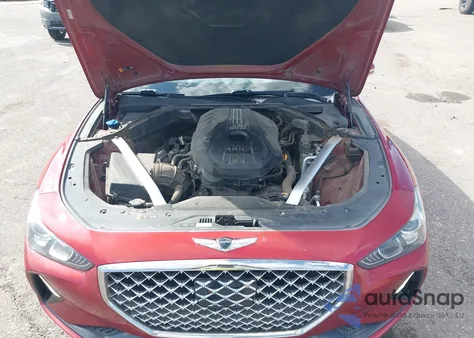 2019 Genesis G70 2.0T Advanced z USA, uszkodzony, nr VIN KMTG64LA6KU033588